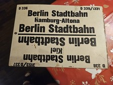 Altes DR Zugschild DDR Interzonenzug Berlin Deutsche Reichsbahn