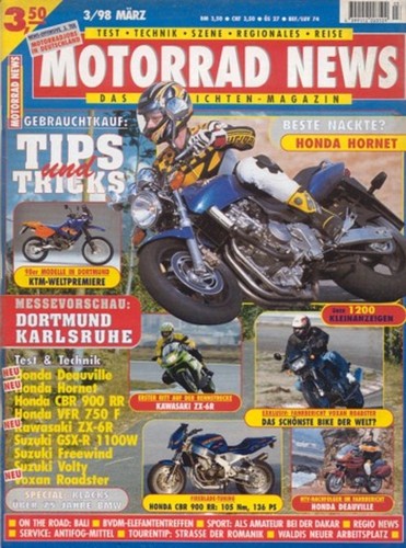 Motorrad news 1998 voxan - motorrad, +