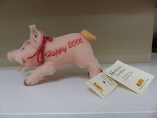 STEIFF GLÜCKSSCHWEINCHEN GLÜCKSSCHWEIN SCHWEIN GLÜCKSSAU HAPPY 2000 - LADENNEU