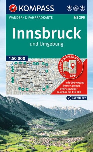 Kompass wanderkarten set 290 - wanderkarten-set,