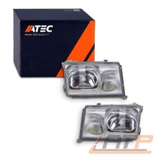 2x SCHEINWERFER H4/H3 SILBER MIT NEBEL LINKS+RECHTS FÜR MERCEDES W124 S124 C124