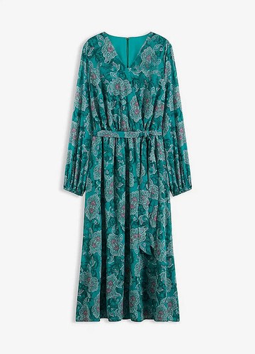 Chiffonkleid mit paisleymuster - chiffonkleid,