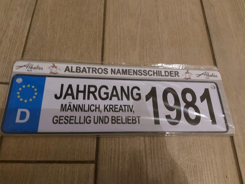 Albatros namensschild jahrgang - albatros,