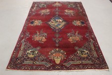 Antik handgeknüpfter perser karman Teppich 210 x 132 cm ca 100 jahre alt