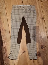 Vollbesatz Karierte Reithose Gr. 42