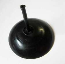 Rosette Abdeckkappe 60 mm ohne Loch Kunststoff Schwarz mit Druckstiel