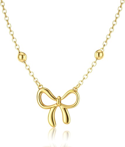 Halskette gold schleife - gold,