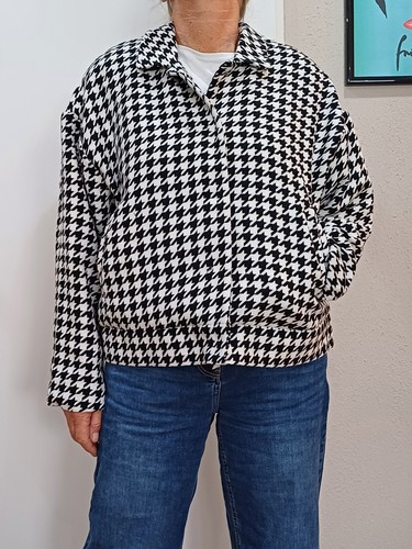 Bonprix jacke kurz hahnentritt - jacke,