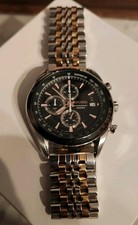 Seiko Chronograph 100m Serie Bicolor 80er 44mm 22mm