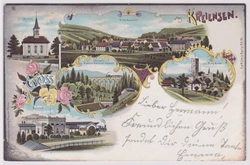 902319 lithographie gruss - ak,
