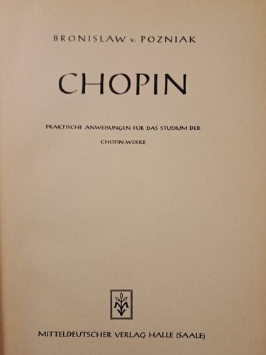 Chopin werke studium - chopin,