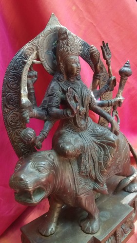 Durga antike statue - durga,
