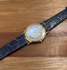 Armbanduhr Jacques Lemans 544 Flatline ultra flache Uhr 34mm Perlmutt❗️Selten❗️