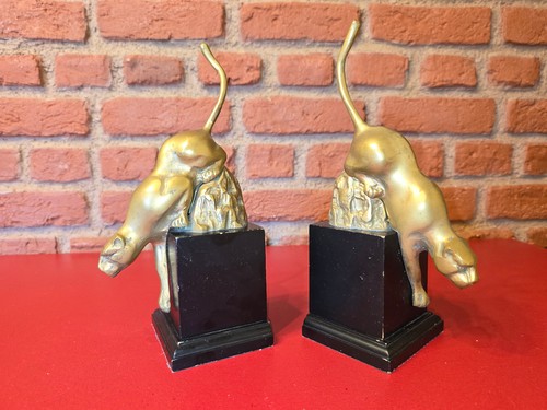 Paar art déco buchstützen - paar,