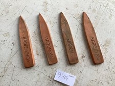 4er Set Kräuterschilder Handarbeit Terrakotta Pflanzenschild  Kräuterstecker