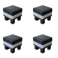 4X LED Solar Pfosten