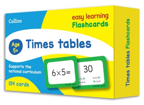 Times tables flashcards - times, easy