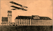 AK GRUSS AUS POSEN FLIEGER STATION MIT SEGELFLUGZEUG 1915