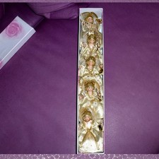 Tischdekoration Engel Weihnachten Handarbeit 5 Stück ausgefallen