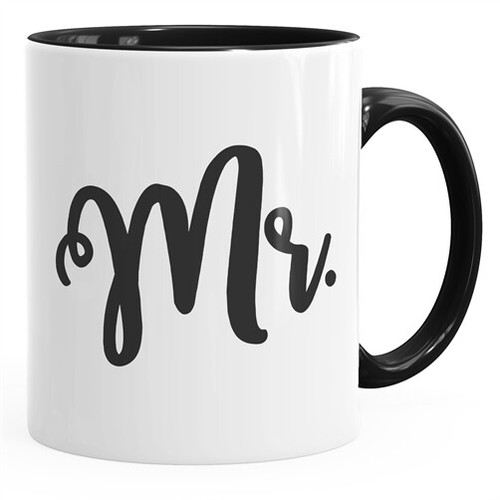 Kaffee tasse aufdruck mrs - aufdruck, mr