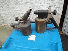 2x antike alte Lötlampe