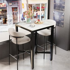 Bartisch Bistrotisch Marmor Optik Stehtisch Hoch Tresentisch Bartresen Küche 
