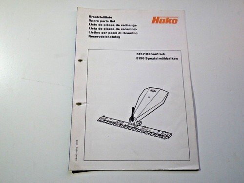 Ersatzteilliste hako variette - hako,