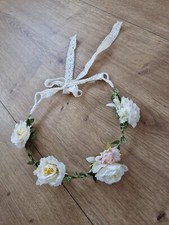 Kopfschmuck Blumenkranz * Kommunion * Blumenmädchen * Mit Band * Top ♡