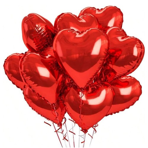 Folienballons rotes herz - rotes,