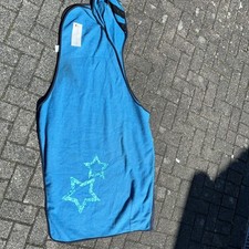 Ausreitdecke Türkis Blau 135 Fleece Glitzer Stern Waldhausen