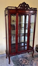 Vitrinenschrank aus Mahagoni im viktorianischen Stil Glasschrank Seitenverglasun