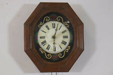 Schöne antike Wanduhr, Ochsenaugenuhr, Regulator, Gründerzeit, um 1880-1890