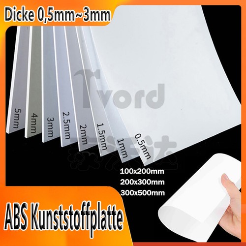 Abs kunststoffplatte stärken - kunststoffplatte, -stärken