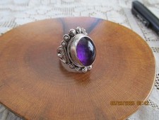 RING 925 MARK SILBER OVALER