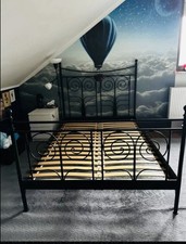 Metallbett Ikea mit Lattenrost