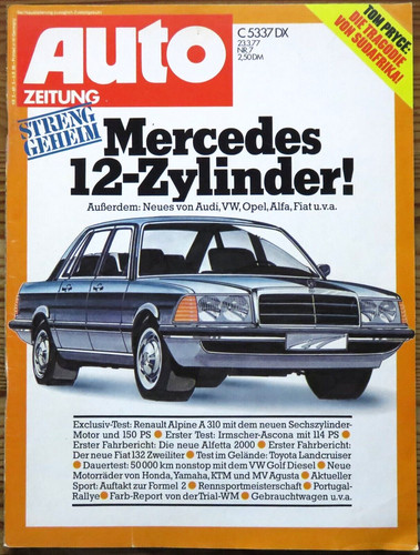 Auto zeitung test - zeitung, 07/77