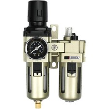 Hochwertiger Druckluft Wasserabscheider und Druckminderer 1/4 Zoll für Werkstatt