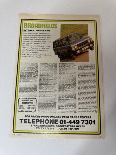 Original 1989 classic range - 1989,