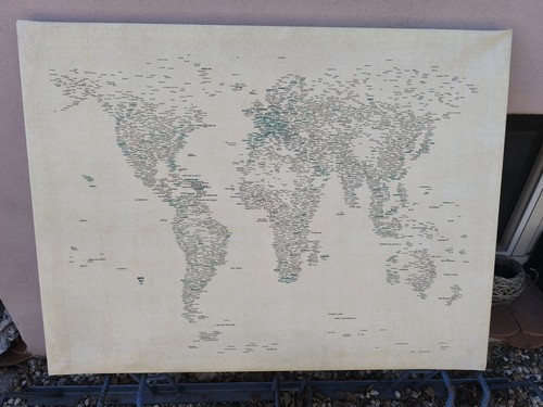 Welt karte typografische - welt-karte,,