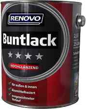 €8,88L  2,25 L  Renovo Buntlack RAL 1015 hellelfenbein hochglänzend  innen außen