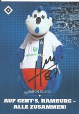 Dino Hermann - Hamburger SV - HSV - 2019/2020 - Autogrammkarte - Druck