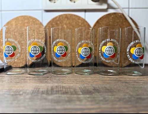 Seltene ddr trinkgläser - 6x,
