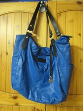 Umhängetasche; Marc O' Polo; Schultertasche; blau; gebrauchsspuren ; 40x34x12cm