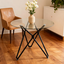 Rund Esstisch Glas Tischplatte