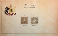 Königreich Württemberg. Wappen: 9 Kreuzer, ʘ. Aus Nachlass: Für d. Spezialisten!