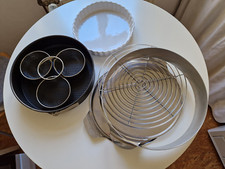 1 Springform, Servierplatten, Ausstechringe, guter Zustand - Profizubehör