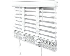 Soluna Holz-Jalousie weiß 80