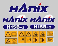 Hanix h15b aufkleber bagger - hanix, h15b-2