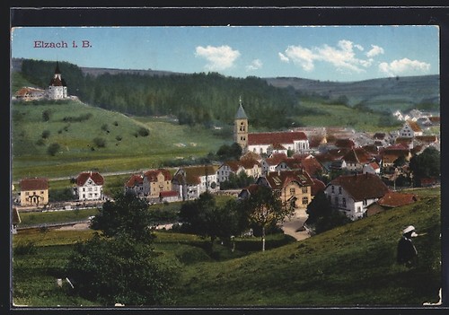 Ansichtskarte elzach b - elzach,