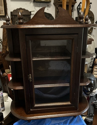 Antiker wandschrank echt holz - wandschrank,